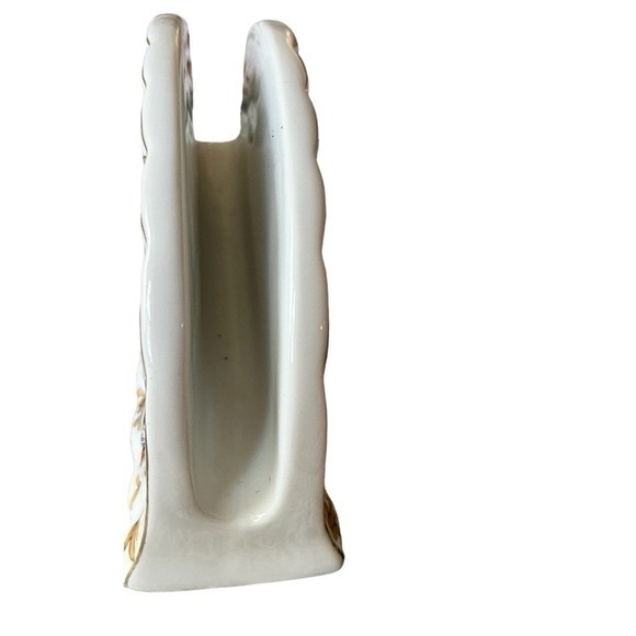 VINTAGE Fine Porcelain Butterfly Letter Holder By Allison L L - Picture 2 of 4